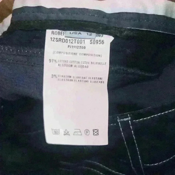 Roberta Di Camerino Women's Pants Mid Rise  Casual Dark Navy Size 12 Flare - Picture 5 of 5